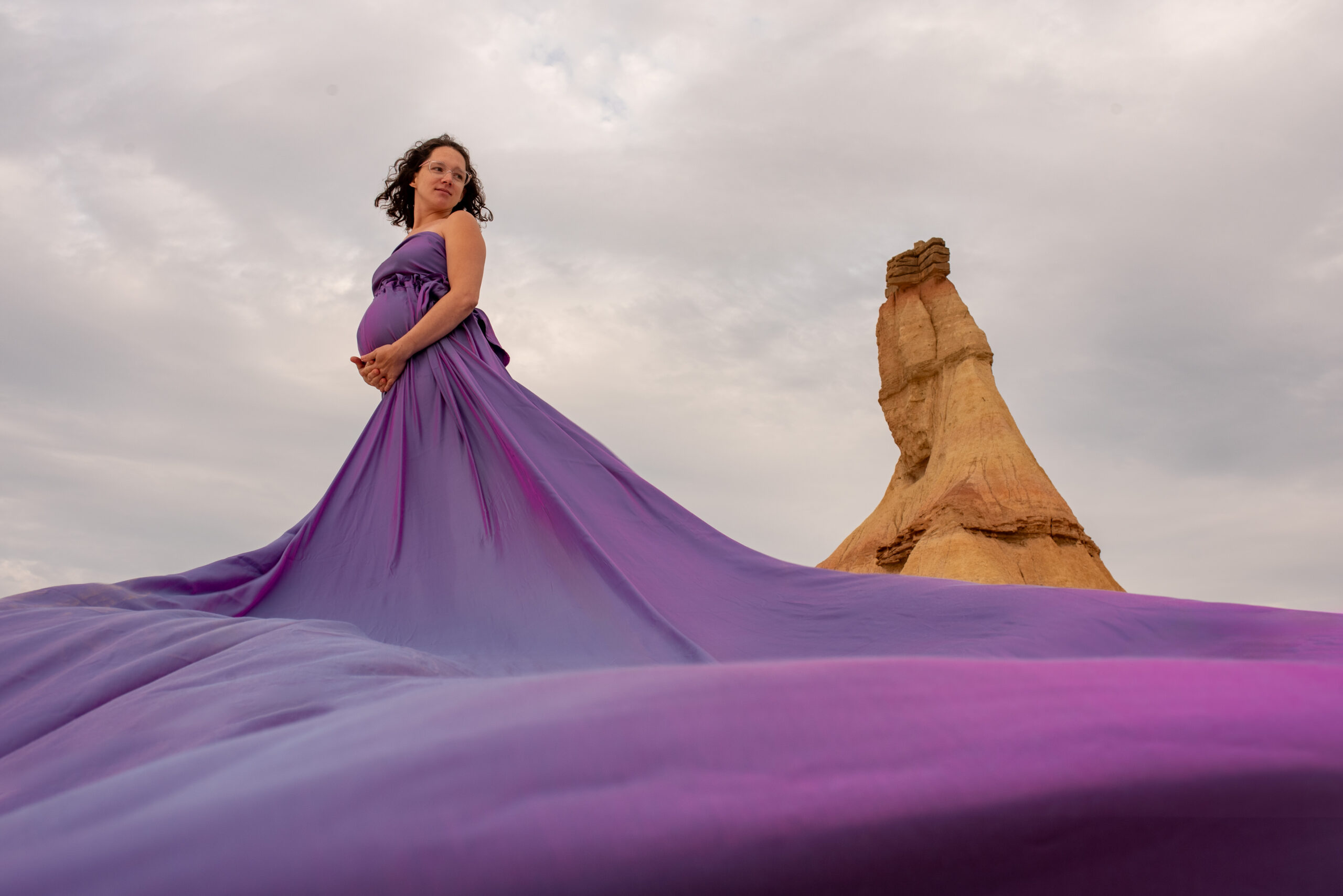 flying dress irisé violet